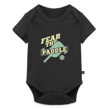 Fear The Paddle Pickleball Player - Baby Premium short-sleeve bodysuit - black - Front