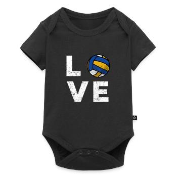 Love Volleyball - Baby Premium short-sleeve bodysuit - black - Front