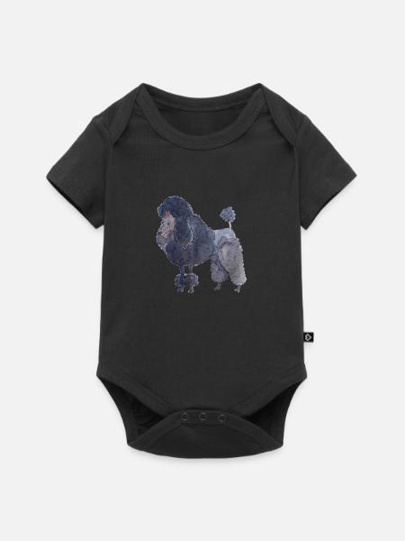Pudel zwischendurch - Spaß - Baby Premium Kurzarmbody - Schwarz
