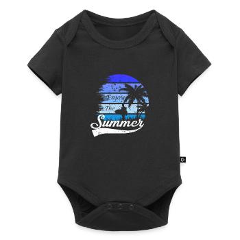 Vacation early summer late summer summer holiday holiday sea - Baby Premium short-sleeve bodysuit - black - Front
