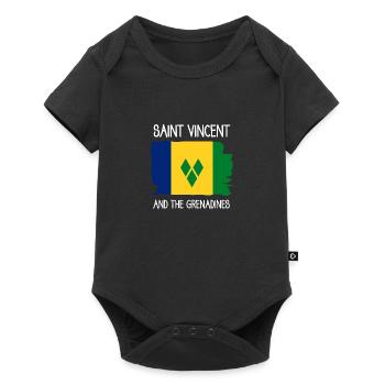 Saint Vincent - Kingstown - Caribbean - West Indies - Baby Premium short-sleeve bodysuit - black - Front