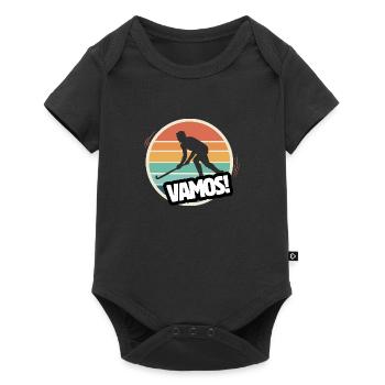 Vamos Retro Field Hockey - Baby Premium short-sleeve bodysuit - black - Front