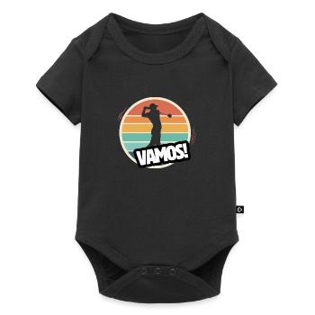 Vamos Retro Golf - Baby Premium short-sleeve bodysuit - black - Front