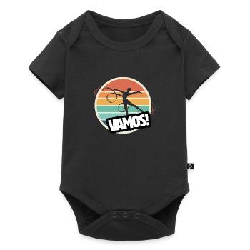 Vamos Retro Rhythmic Gymnastics - Baby Premium short-sleeve bodysuit - black - Front