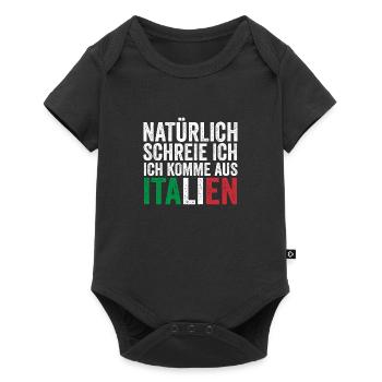 Italy Italian Vaffanculo - Baby Premium short-sleeve bodysuit - black - Front
