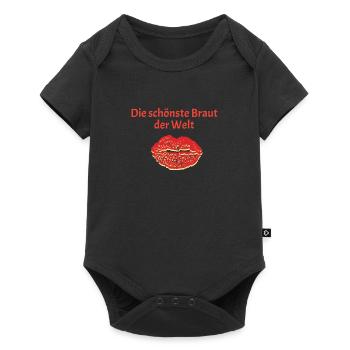 schönste Braut - Baby Premium Kurzarmbody - Schwarz - Vorne