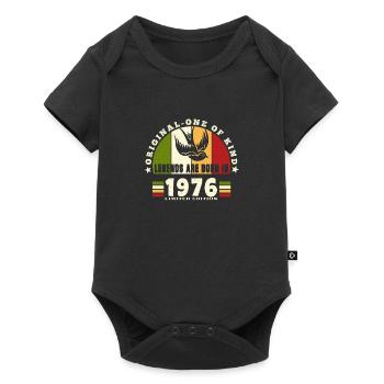 1976 Vintage Birthday Legend Gift - Baby Premium short-sleeve bodysuit - black - Front