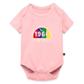 Vintage 1966 Retro - Bursdag - Baby Premium short-sleeve bodysuit - rose - Front