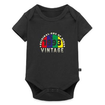 Jahrgang 1993 Retro - Bursdag - Baby Premium Kurzarmbody - Schwarz - Vorne