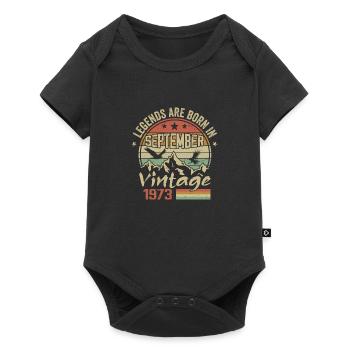 September 1973 Birthday Gift September 1973 - Baby Premium short-sleeve bodysuit - black - Front