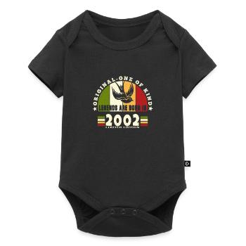 2002 Vintage Anniversaire Légende Cadeau - Body à manches courtes Premium Bébé - noir - Devant