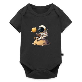 ASTRONAUT MARS PLANET GPS STAR BV - Baby Premium short-sleeve bodysuit - black - Front