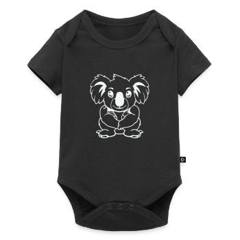 Koala Bear Comic - Baby Premium short-sleeve bodysuit - black - Front