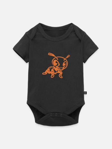 ameise comic - Baby Premium Kurzarmbody - Schwarz