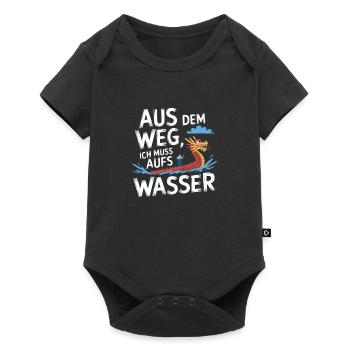 Aus dem Weg, ich muss aufs Wasser - Baby Premium Kurzarmbody - Schwarz - Vorne