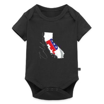 Republican Flag in California State Map CA - Baby Premium short-sleeve bodysuit - black - Front