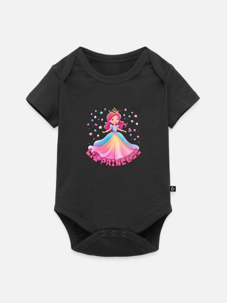 Lil Princess - Baby Premium Kurzarmbody - Schwarz
