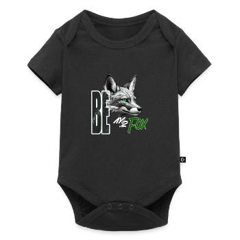 Sei Fuchs - Baby Premium Kurzarmbody - Schwarz - Vorne
