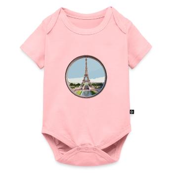 Eiffel Tower - Baby Premium short-sleeve bodysuit - rose - Front