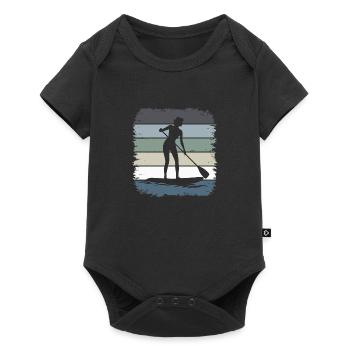 Stand Up Paddling - Baby Premium Kurzarmbody - Schwarz - Vorne