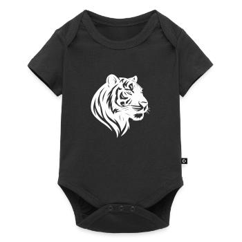 Tiger Head Tribal - Baby Premium short-sleeve bodysuit - black - Front