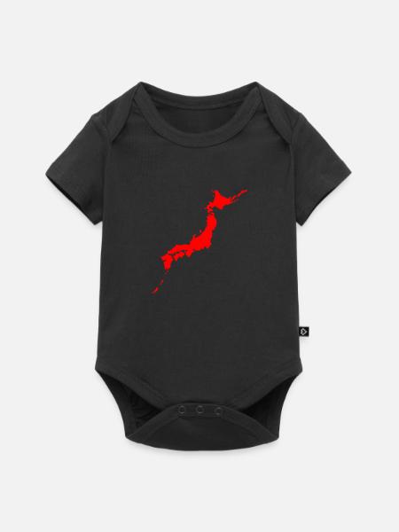 Japan - Baby Premium Kurzarmbody - Schwarz