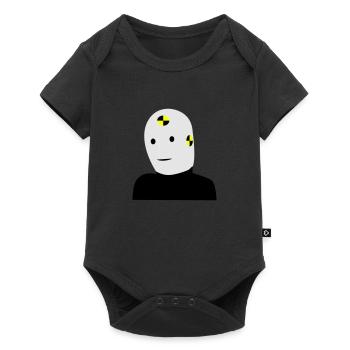Dummy - Baby Premium Kurzarmbody - Schwarz - Vorne