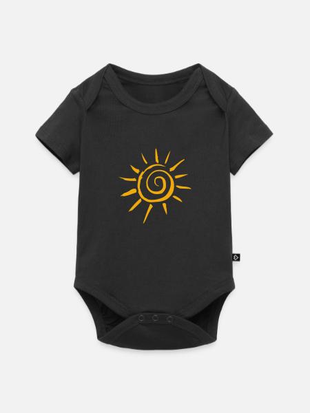 sonne - Baby Premium Kurzarmbody - Schwarz