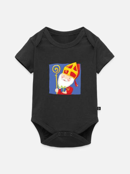 St. Blau - Baby Premium Kurzarmbody - Schwarz