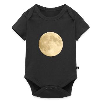 Mond - Baby Premium Kurzarmbody - Schwarz - Vorne