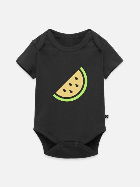 Melone - Baby Premium Kurzarmbody - Schwarz