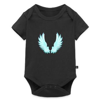 Pair of wings - Baby Premium short-sleeve bodysuit - black - Front
