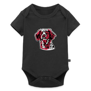 Brittany Spaniel - Baby Premium short-sleeve bodysuit - black - Front