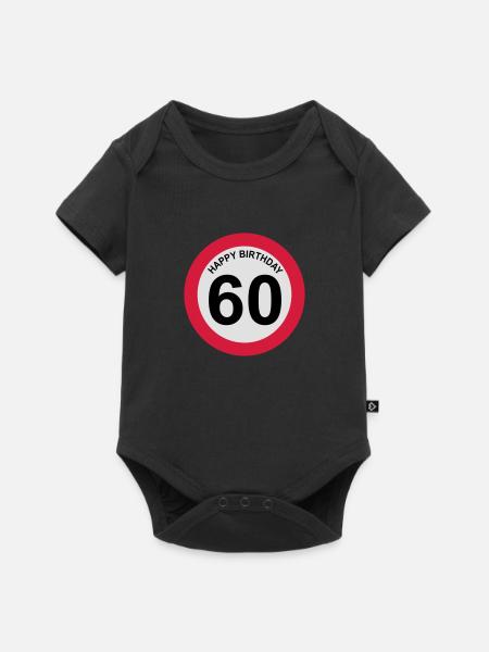 60 - Baby Premium Kurzarmbody - Schwarz