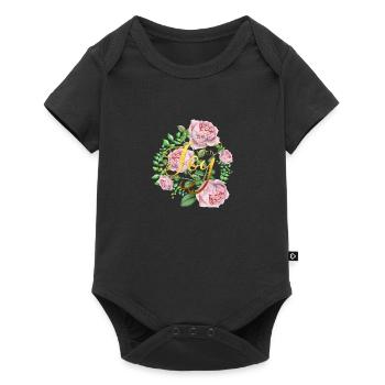 Be filled with joy - Baby Premium Kurzarmbody - Schwarz - Vorne