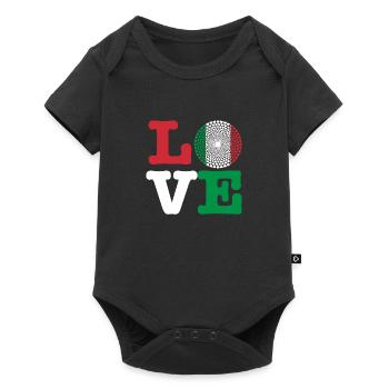 ITALY HEART - Baby Premium short-sleeve bodysuit - black - Front