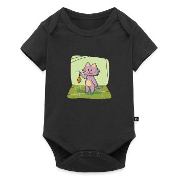 bat62 - Body à manches courtes Premium Bébé - noir - Devant