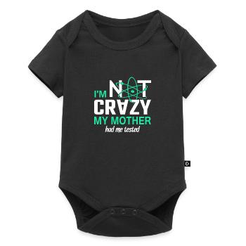 Im not Crazy - Baby Premium Kurzarmbody - Schwarz - Vorne