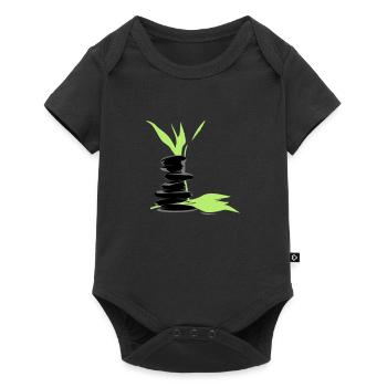 Wellness - Baby Premium Kurzarmbody - Schwarz - Vorne
