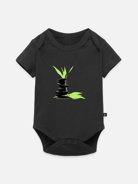 Wellness - Baby Premium Kurzarmbody - Schwarz