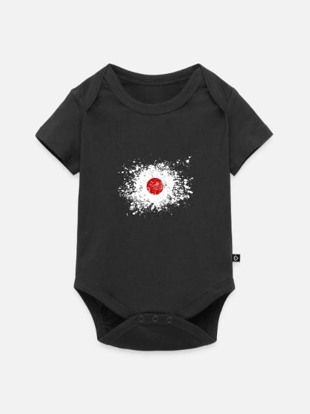 japan splash - Baby Premium Kurzarmbody - Schwarz