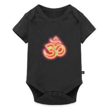 aum_om_inline_alegria1a - Baby Premium Kurzarmbody - Schwarz - Vorne