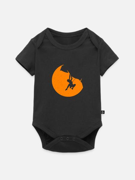 Felsklettern - Baby Premium Kurzarmbody - Schwarz