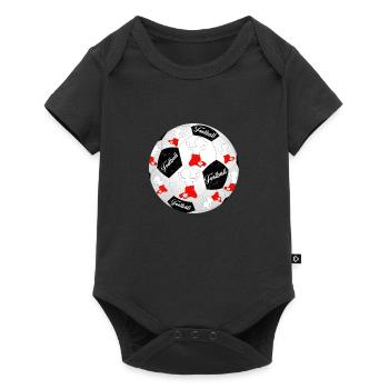 Poland Football Footballer Polska Football Footballer - Baby Premium short-sleeve bodysuit - black - Front
