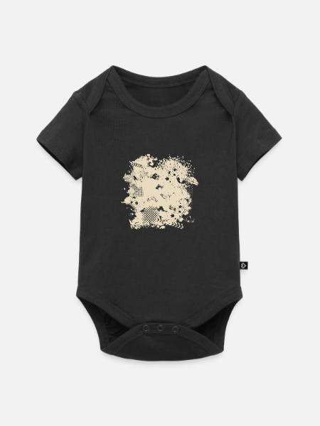 Vector background de - Baby Premium Kurzarmbody - Schwarz