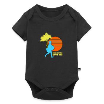 Bodyboard Surfing Shirt & Gift - Baby Premium short-sleeve bodysuit - black - Front