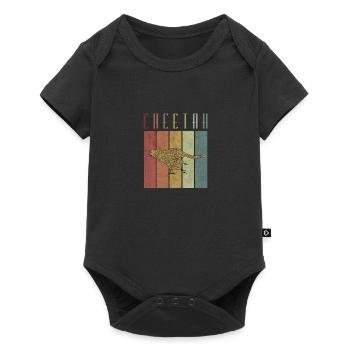 Cheetah wilderness animal big cat - Baby Premium short-sleeve bodysuit - black - Front