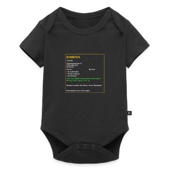 Legendärer Hundepapa Legendär Hund Tiere - Baby Premium Kurzarmbody - Schwarz - Vorne