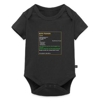 Legendäre Beste Freundin Legendär Held PC Zocken - Baby Premium Kurzarmbody - Schwarz - Vorne