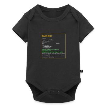 Legendäre Heldenmama Legendär Mama Mutter Mami - Baby Premium Kurzarmbody - Schwarz - Vorne